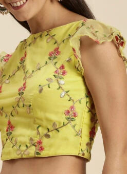 Pink N Yellow Embroidered Border Saree Festive Wear 15 Pink N Yellow Embroidered Border Saree Festive Wear -ZariGrace Shop Pink N Yellow Embroidered Border Saree SABS02108626 rrc2