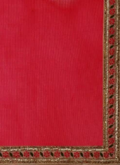 Pink N Yellow Embroidered Border Saree Festive Wear 16 Pink N Yellow Embroidered Border Saree Festive Wear -ZariGrace Shop Pink N Yellow Embroidered Border Saree SABS02108626 rrc3