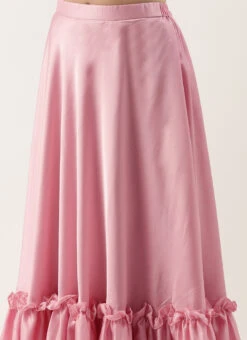 Skirt From Pink Net Embroidered Skirt Set After Six Wear -ZariGrace Shop Pink Net Embroidered Skirt Set IWBS02212474 rrc2