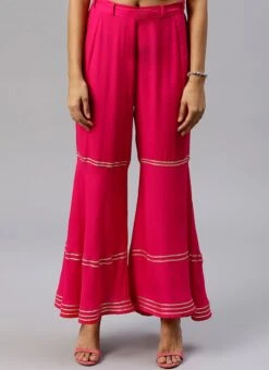 Pink Palazzo Pant After Six Wear 8 Pink Palazzo Pant After Six Wear -ZariGrace Shop Pink Palazzo Pant IWBDMF343 u