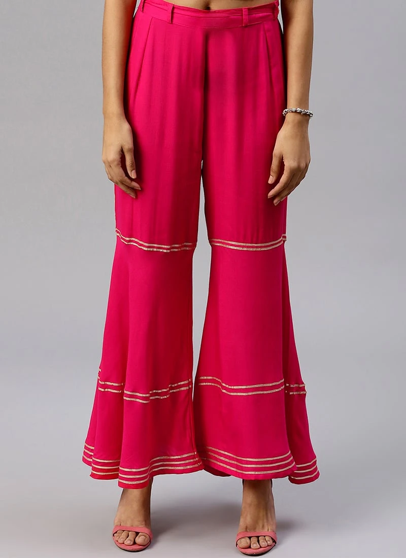 Pink Palazzo Pant After Six Wear 5 Pink Palazzo Pant After Six Wear - Image 3