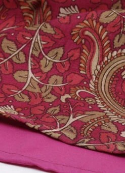 Pink Printed Boat Neck Kurta Set Festive Wear -ZariGrace Shop Pink Printed Boat Neck Kurta Set KSBS02012728 rrc4