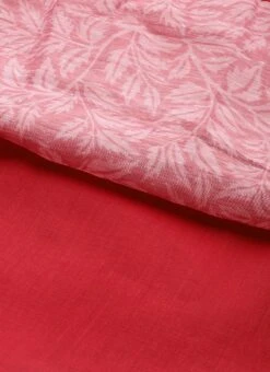 Pink Printed Cotton Gathered Calf Length Dress After Six Wear -ZariGrace Shop Pink Printed Cotton Gathered Calf Length Dress DRBS02106521 rrc4