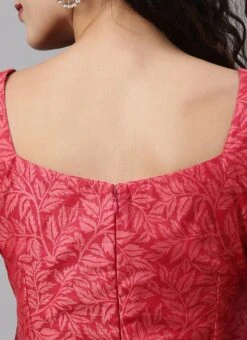 Pink Printed Strap Neck Style Kurti Festive Wear -ZariGrace Shop Pink Printed Strap neck Style Kurti KRBS02307677 rrc2