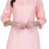 Pink Pure Cotton Kurta Palazzo Set Work Wear -ZariGrace Shop Pink Pure Cotton Kurta Palazzo Set KRSUPIFC940 l