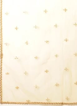 Dupatta From Pink Taffeta Jacquard Anarkali Set After Six Wear -ZariGrace Shop Pink Taffeta Jacquard Anarkali Set SLBS02301044 rrc3