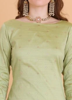 Top From Pista Green N Cream Printed Sharara Set After Six Wear -ZariGrace Shop Pista Green N Cream Printed Sharara Set SLBS02306316 rrc1 2