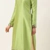 Pista Green Taffeta Top Festive Wear -ZariGrace Shop Pista Green Taffeta Top KRBS02307690 l