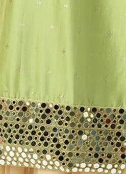 Pista Green Taffeta Top Festive Wear -ZariGrace Shop Pista Green Taffeta Top KRBS02307690 rrc4