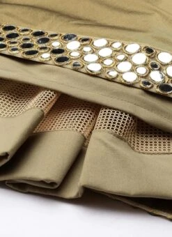 Prairie Sand N Red Gota Embroidered Lehenga Set Festive Wear -ZariGrace Shop Prairie Sand N Red Gota Embroidered Lehenga set GHBS02110857 rrc1