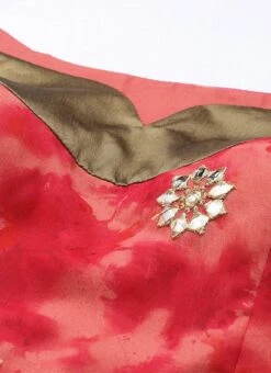 Prairie Sand N Red Gota Embroidered Lehenga Set Festive Wear -ZariGrace Shop Prairie Sand N Red Gota Embroidered Lehenga set GHBS02110857 rrc2