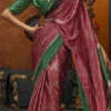Printed Work Light Maroon Color Crepe Satin Saree Party Wear 1 Printed Work Light Maroon Color Crepe Satin Saree Party Wear -ZariGrace Shop Printed Work Light Maroon Color Crepe Satin Saree SASLI193824603 l