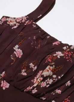 Purple Georgette Digital Printed Dress Party Wear -ZariGrace Shop Purple Georgette Digital Printed Dress DRBS02302297 rrc1