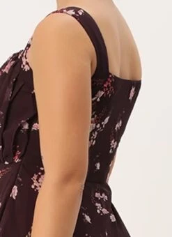 Purple Georgette Digital Printed Dress Party Wear -ZariGrace Shop Purple Georgette Digital Printed Dress DRBS02302297 rrc2