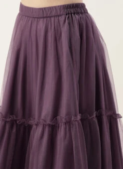 Purple Net Sequins Embroidered Lehenga Festive Wear -ZariGrace Shop Purple Net Sequins Embroidered Lehenga GHBS02211186 rrc2