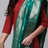 Rama Green Benarasi Silk Jacquard Woven Dupatta Festive Wear -ZariGrace Shop Rama Green Benarasi Silk Jacquard Woven Dupatta DPSLI1403107RG l