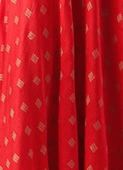 Red Art Silk Maxi Dress Festive Wear -ZariGrace Shop Red Art Silk Maxi Dress DRBS02302204 rrc4