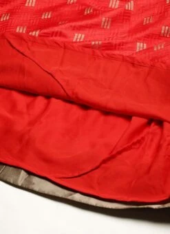 Red Art Silk Strap Neck Style Maxi Dress Festive Wear -ZariGrace Shop Red Art Silk Strap Neck Style Maxi Dress DRBS02301108 rrc4