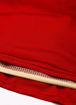 Red Georgette Draped Lehenga Set Party Wear -ZariGrace Shop Red Georgette Draped lehenga Set GHBS02211188 rrc4