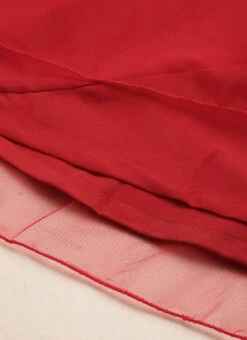 Red Georgette Embroidered Dress Festive Wear -ZariGrace Shop Red Georgette Embroidered Dress DRBS02211138 rrc4