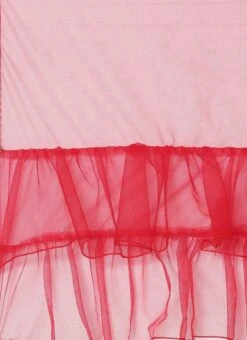 Dupatta From Red Georgette Sequins Layered Lehenga After Six Wear 16 Dupatta From Red Georgette Sequins Layered Lehenga After Six Wear -ZariGrace Shop Red Georgette Sequins Layered Lehenga GHBS02209738 rrc3