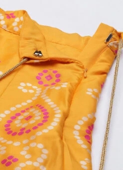 Red Gota N Yellow Jacquard Kali Lehenga Festive Wear -ZariGrace Shop Red Gota N Yellow Jacquard Kali Lehenga GHBS02111142 rrc2