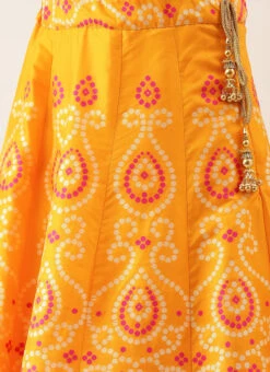 Red Gota N Yellow Jacquard Kali Lehenga Festive Wear -ZariGrace Shop Red Gota N Yellow Jacquard Kali Lehenga GHBS02111142 rrc3