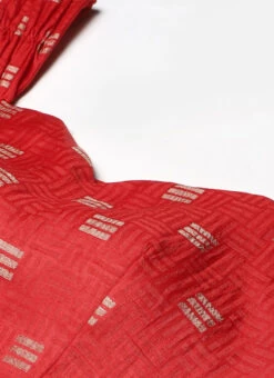 Skirt From Red Jacquard Crop Top N Skirt With Cape After Six Wear -ZariGrace Shop Red Jacquard Crop Top N Skirt With Cape IWBS02301050 rrc1