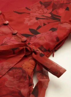 Red N Off White Printed Palazzo Set After Six Wear -ZariGrace Shop Red N Off White Printed Palazzo Set KSBS02108640 rrc1