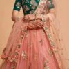 Rose Pink Net Embroidered Umbrella Lehenga Wedding Wear 2 Rose Pink Net Embroidered Umbrella Lehenga Wedding Wear -ZariGrace Shop Rose Pink Net Embroidered Umbrella Lehenga GHSAK43157315 l