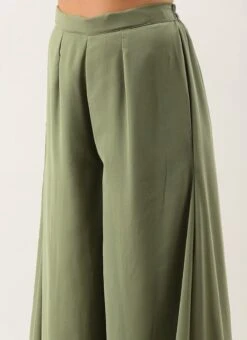 Bottom From Rouge Pink Embroidered Collar Neck Palazzo Suit After Six Wear -ZariGrace Shop Rouge Pink Embroidered Collar Neck Palazzo Suit SLBS02301736 rrc2 2