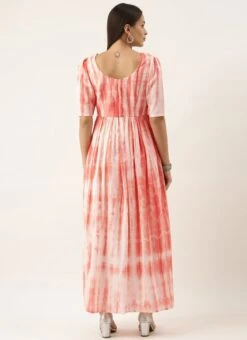 Rust Color Tie Dye Maxi Dress After Six Wear -ZariGrace Shop Rust Color Tie Dye Maxi Dress DRBS02202354 b 1