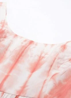 Rust Color Tie Dye Maxi Dress Festive Wear After Six Wear -ZariGrace Shop Rust Color Tie Dye Maxi Dress DRBS02202354 rrc1