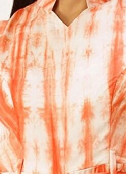 Rust Tie N Dye Cotton Collar Neck Jumpsuit After Six Wear -ZariGrace Shop Rust Tie N Dye Cotton Collar Neck Jumpsuit DRBS02202401 rrc1 1