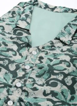 Top From Sage Green Art Silk Digital Printed Top N Pant Suit After Six Wear -ZariGrace Shop Sage Green Art Silk Digital Printed Top N Pant Suit SLBS02210949 rrc1