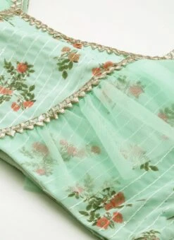 Skirt From Sea Green Digital Printed Co Ords Set After Six Wear -ZariGrace Shop Sea Green Digital Printed Co Ords Set IWBS02212582 rrc1