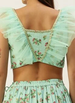 Skirt From Sea Green Digital Printed Co Ords Set After Six Wear -ZariGrace Shop Sea Green Digital Printed Co Ords Set IWBS02212582 rrc2