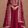 Shamita Shetty Maroon Art Silk Embroidered Anarkali Gown Party Wear -ZariGrace Shop Shamita Shetty Maroon Art Silk Embroidered Anarkali Gown BGWRSKA43579518 l