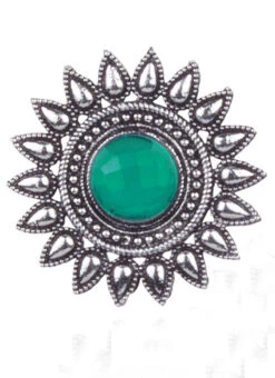 Silver N Blue Studs After Six Wear