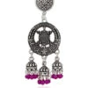 Silver N Pink Danglers