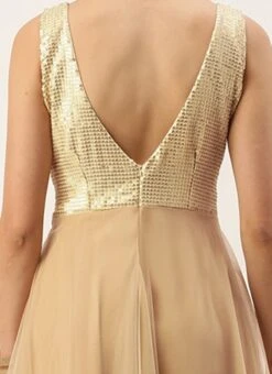 Silver Sequins Embroidered N Light Beige Net Gown Festive Wear -ZariGrace Shop Silver Sequins Embroidered N Light Beige Net Gown IWBS02211072 rrc2