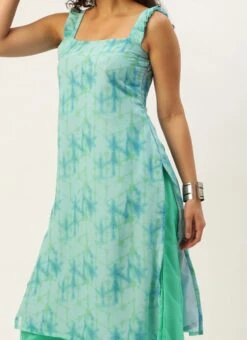 Bottom From Violet Net N Multicolored Printed Palazzo Suit After Six Wear