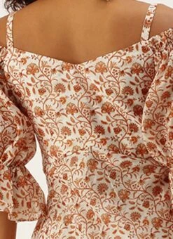 White Art Silk Digital Printed Maxi Dress After Six Wear -ZariGrace Shop White Art Silk Digital Printed Maxi Dress DRBS02209823 rrc2