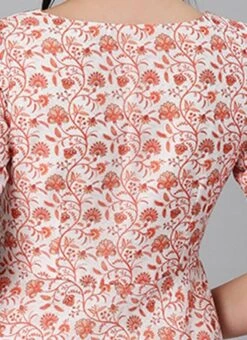 White Art Silk Printed Crisscross Dress Festive Wear -ZariGrace Shop White Art Silk Printed Crisscross Dress DRBS02205031 rrc2