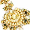 White Brass Kundan Tikka Party Wear