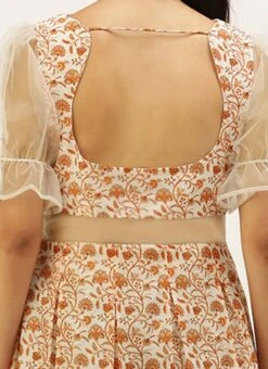 White Digital Printed Art Silk Dress After Six Wear -ZariGrace Shop White Digital Printed Art Silk Dress DRBS02208475 rrc2