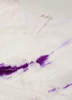 White Georgette Tie N Dye Dress After Six Wear Festive Wear -ZariGrace Shop White Georgette Tie N Dye Dress DRBS02210972 rrc1