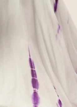 White Georgette Tie N Dye Dress After Six Wear Festive Wear -ZariGrace Shop White Georgette Tie N Dye Dress DRBS02210972 rrc3