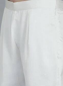 White N Blue Sleeveless Kurta Set After Six Wear -ZariGrace Shop White N Blue Sleeveless Kurta Set KSBS01911460 rrc2