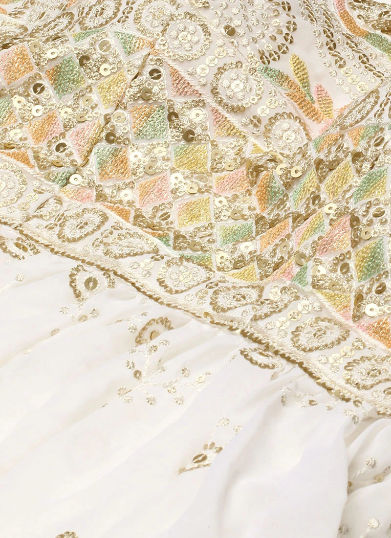 Top From White N Pink Peplum Top Gharara Set After Six Wear 7 Top From White N Pink Peplum Top Gharara Set After Six Wear - Image 5